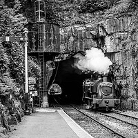 Buy canvas prints of Haverthwaite Station, Cumbria, UK. by Peter Jarvis