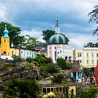 Buy canvas prints of Portmeirion, Wales, UK by Peter Jarvis
