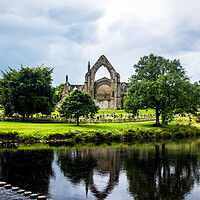 Buy canvas prints of Bolton Abbey in the Yorkshire Dales. by Peter Jarvis