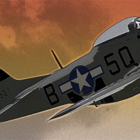 Buy canvas prints of Mustang by Bill Simpson