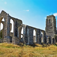 Buy canvas prints of St Andrews Covehithe by Bill Simpson