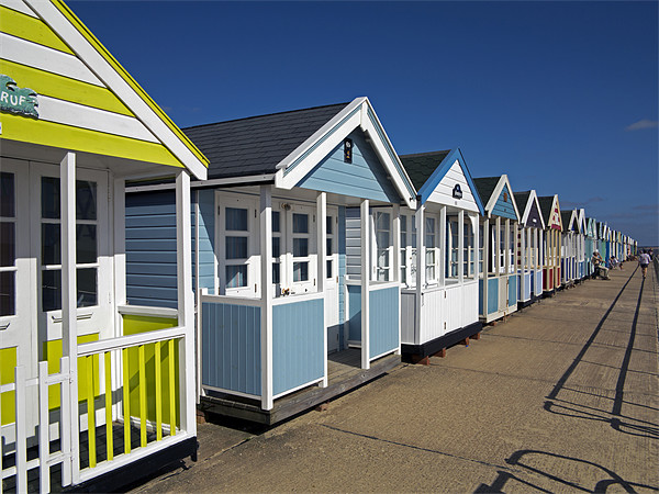Southwold Beach Huts Picture Board by Bill Simpson