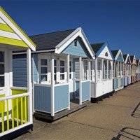 Buy canvas prints of Southwold Beach Huts by Bill Simpson