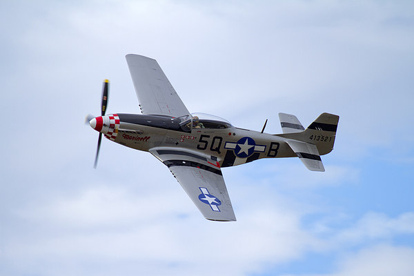 Mustang P51 Portrait Picture Board by Bill Simpson