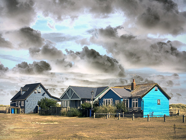 Beach Bungalows at Walberswick Picture Board by Bill Simpson