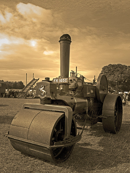 Steam Traction Engine Picture Board by Bill Simpson