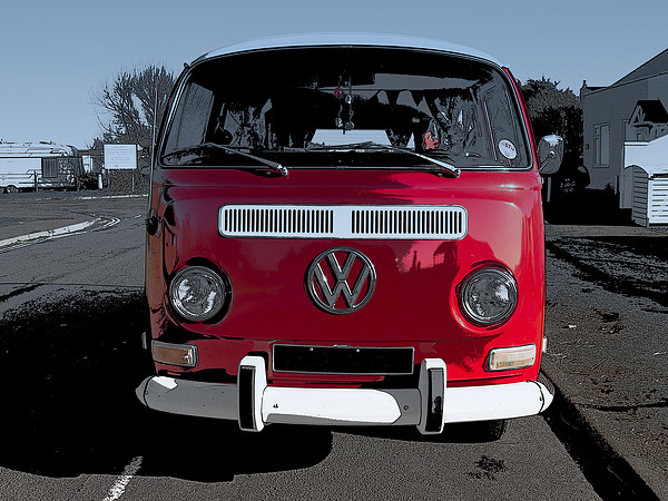 VW Campervan Picture Board by Bill Simpson