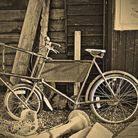 Buy canvas prints of The Fishmongers Bicycle by Bill Simpson