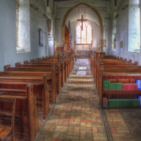 Buy canvas prints of St Andrews Wissett Looking to Altar by Bill Simpson