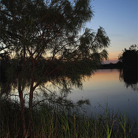 Buy canvas prints of Murray River Sunset Series 2 by Carole-Anne Fooks