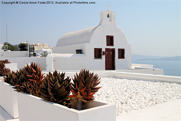 Churches, Oia, Santorini Picture Board by Carole-Anne Fooks