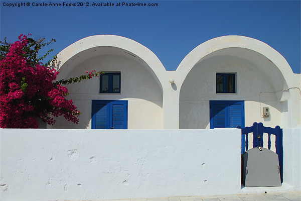 House, Oia, Santorini Picture Board by Carole-Anne Fooks
