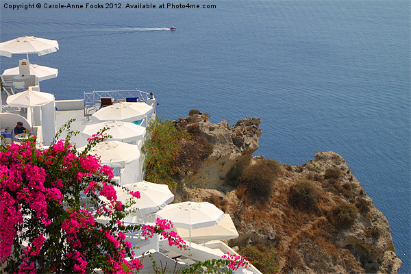 Oia, Santorini, Greece Islands Picture Board by Carole-Anne Fooks