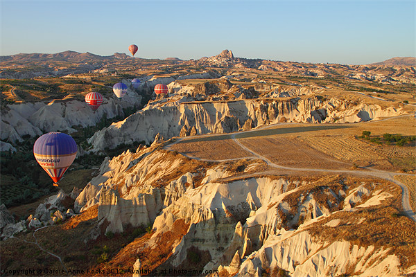 Ballooning Over Goreme Valley Picture Board by Carole-Anne Fooks