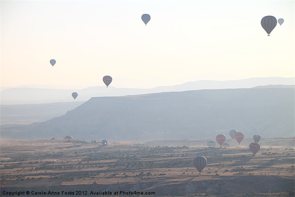 Ballooning Before Dawn Goreme Turkey Picture Board by Carole-Anne Fooks