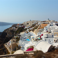 Buy canvas prints of Oia and the Caldera, Santorini by Carole-Anne Fooks