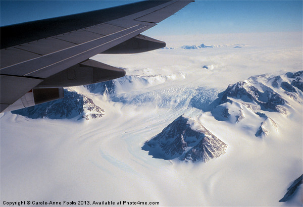 Transantarctic Range from the Air Picture Board by Carole-Anne Fooks