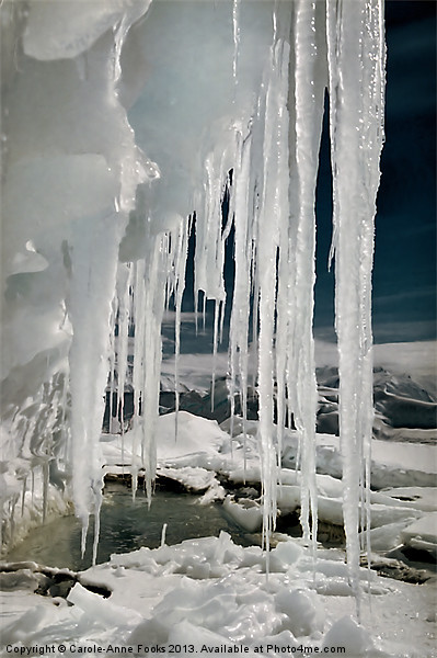 Ice Cave Cape Hallett Antarctica Picture Board by Carole-Anne Fooks