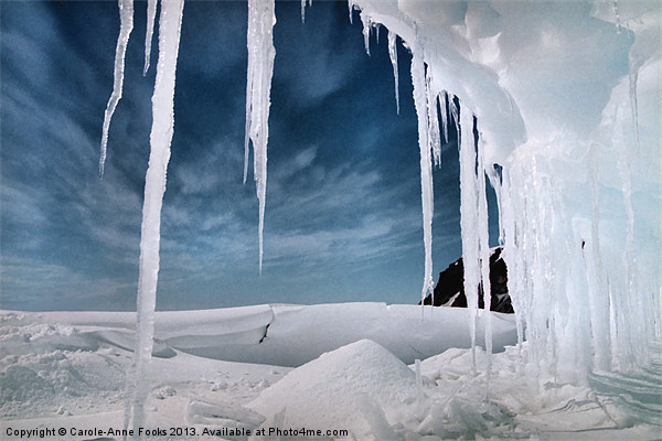 Ice Cave Cape Hallett Antarctica Picture Board by Carole-Anne Fooks