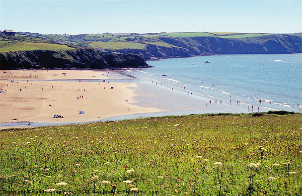 Broadhaven Beach Pembrokeshire Wales Picture Board by Carole-Anne Fooks
