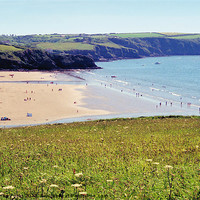 Buy canvas prints of Broadhaven Beach Pembrokeshire Wales by Carole-Anne Fooks