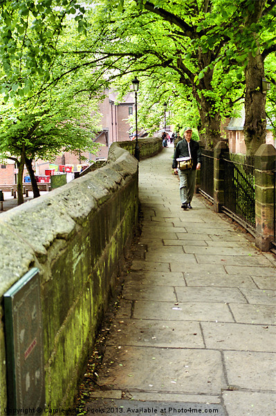 Chester City Walls Picture Board by Carole-Anne Fooks