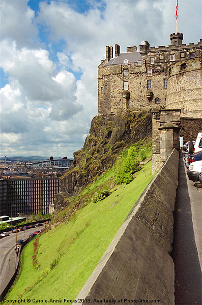 Edinburgh Castle Scotland Picture Board by Carole-Anne Fooks