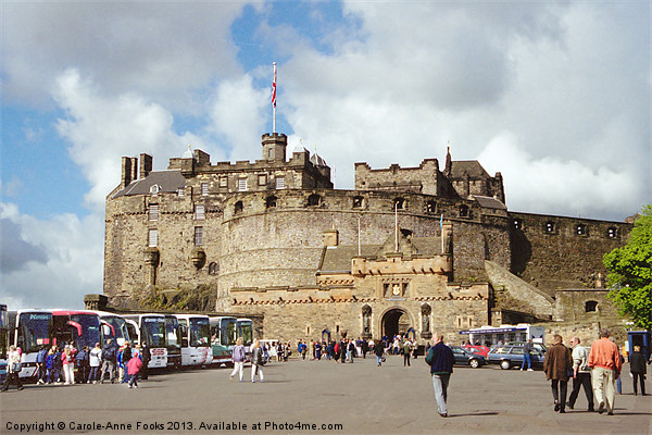 Edinburgh Castle Scotland Picture Board by Carole-Anne Fooks