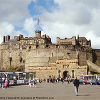 Buy canvas prints of Edinburgh Castle Scotland by Carole-Anne Fooks