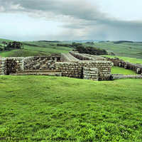 Buy canvas prints of Fort Ruins Along Hadrians Wall by Carole-Anne Fooks