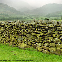 Buy canvas prints of Dry Stone Wall Keswick by Carole-Anne Fooks