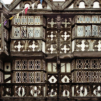 Buy canvas prints of Tudor Architecture Ludlow by Carole-Anne Fooks