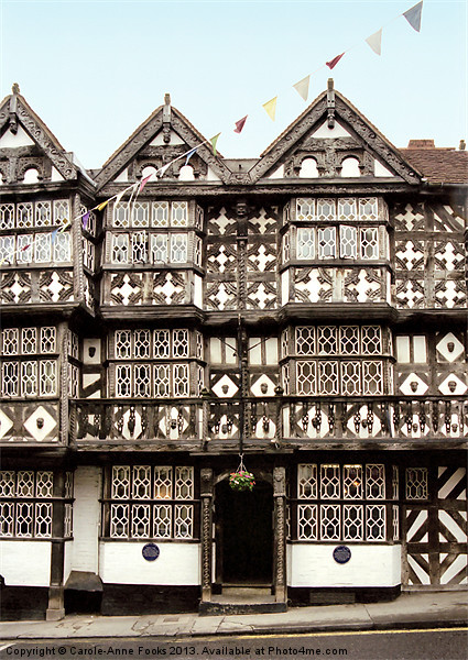 Tudor Architecture Ludlow Picture Board by Carole-Anne Fooks