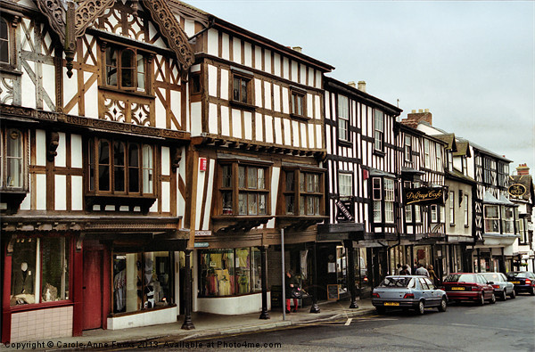 Ludlow Half Timbered Tudor Buildings Picture Board by Carole-Anne Fooks