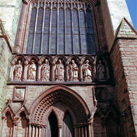 Buy canvas prints of The Great West Doors Lichfield Cathedral by Carole-Anne Fooks