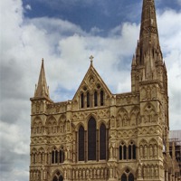 Buy canvas prints of Salisbury Cathedral by Carole-Anne Fooks
