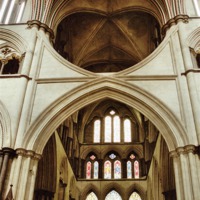 Buy canvas prints of Salisbury Cathedral Interior by Carole-Anne Fooks