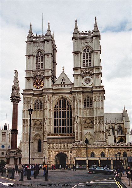 West front of Westminster Abbey Picture Board by Carole-Anne Fooks