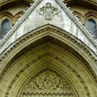 Buy canvas prints of Doorway Detail Westminster Abbey by Carole-Anne Fooks