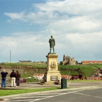 Buy canvas prints of Captain James Cook at Whitby by Carole-Anne Fooks