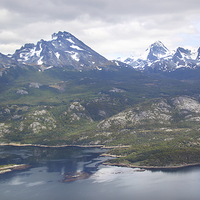 Buy canvas prints of The Beagle Channel Aerial by Carole-Anne Fooks