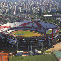 Buy canvas prints of River Plate Stadium, Buenos Aires, Argentina by Carole-Anne Fooks
