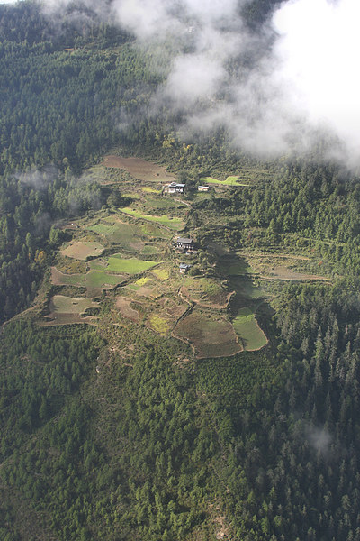 Bhutan from the Air Picture Board by Carole-Anne Fooks