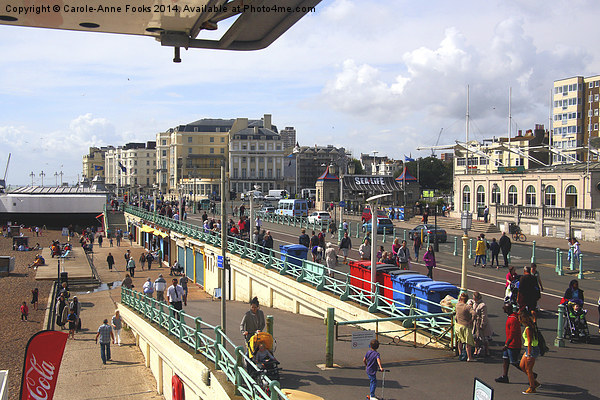  Brighton Foreshore From The Ferris Wheel Picture Board by Carole-Anne Fooks