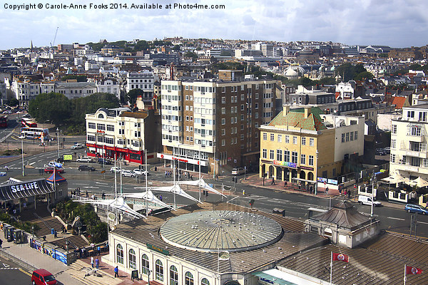   Brighton Foreshore From The Ferris Wheel Picture Board by Carole-Anne Fooks