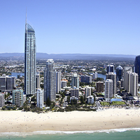 Buy canvas prints of    High Rise at Surfers Paradise by Carole-Anne Fooks