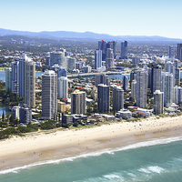 Buy canvas prints of  High Rise Along The Gold Coast by Carole-Anne Fooks