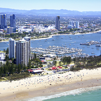 Buy canvas prints of  The Gold Coast & The Spit by Carole-Anne Fooks