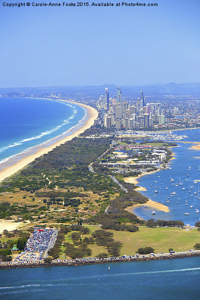  The Spit & Surfers Paradise Along the Gold Coast Picture Board by Carole-Anne Fooks