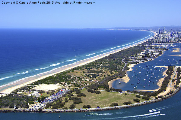  The Spit & Surfers Paradise Along the Gold Coast Picture Board by Carole-Anne Fooks